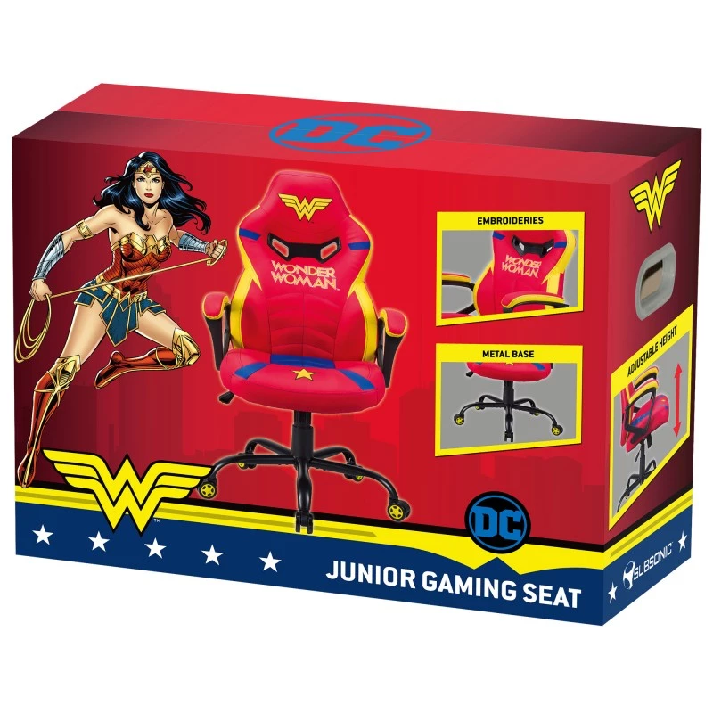 Sedia gaming PC Subsonic SA5573-W1 seduta imbottita blu rosso giallo
