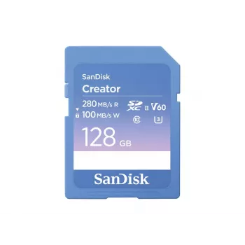 SanDisk Creator scheda di memoria SD UHS-II 128 GB velocità di trasferimento fino a 280 MB/s