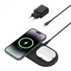 Belkin WIZ021VFBK – stazione di ricarica wireless 2-in-1 con tecnologia Qi2 15 W, nero
