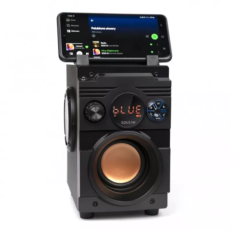 Squeak Bassblaster altoparlante Bluetooth 5.1, radio FM, lettore MP3 SQ1001