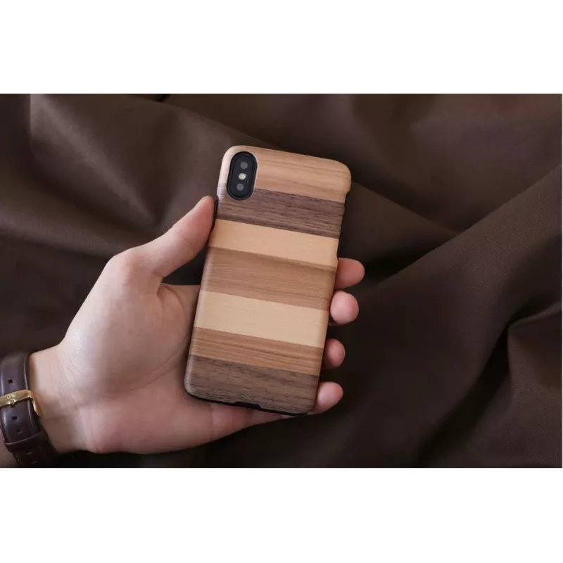 Custodia per smartphone man and wood per iPhone X/XS — custodia protettiva nera