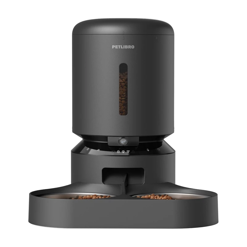 Ciotola per cibo Petlibro Granary con telecamera e doppia ciotola, 5L (nero)