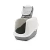 SAVIC Nestor bianco-grigio - lettiera per gatti con cupola - 56x39x38,5 cm - 1 pezzo