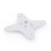 Piastra adattatore WANBO SUPPORTO A SOFFITTO ACCESSORIO alluminio argento 170x170mm