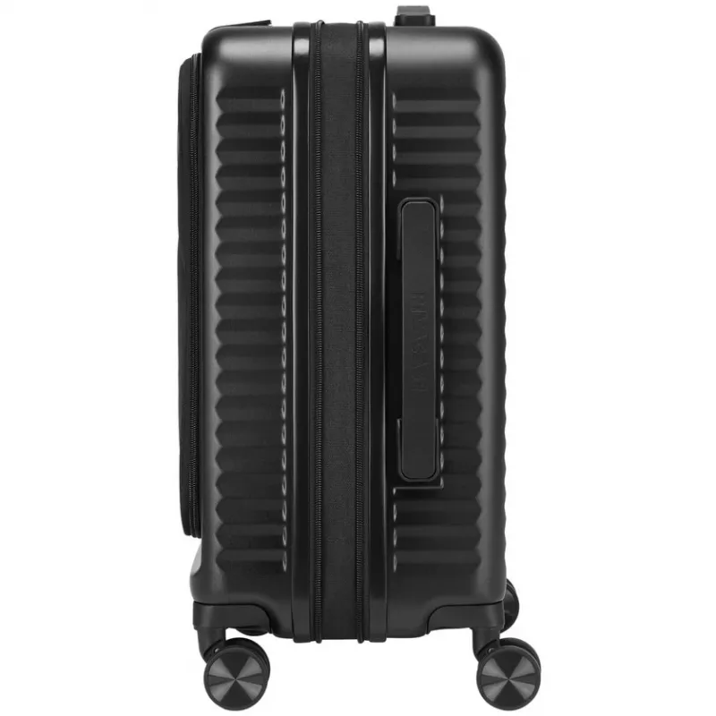 Trolley da cabina Rivacase 8180 Clark ECO – bagaglio a mano, guscio rigido, nero