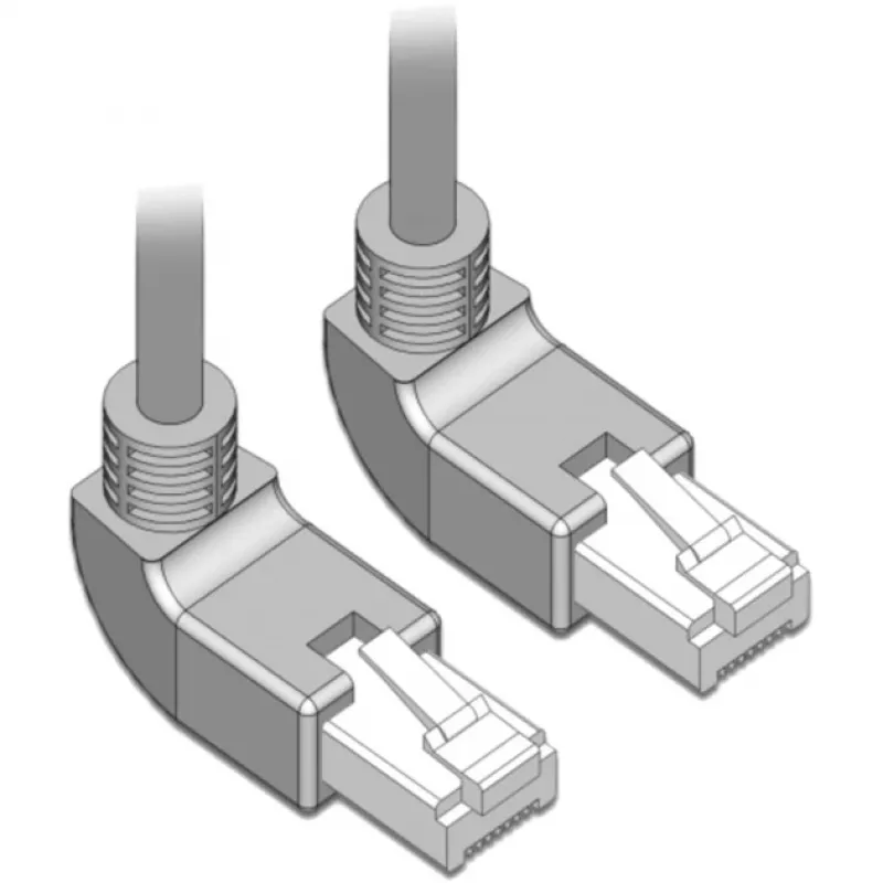 Cavo di rete DeLOCK 83513 RJ-45 Cat6a 0,5 m grigio
