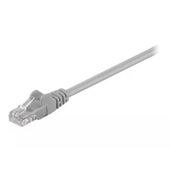 Wentronic Goobay - cavo patch - RJ-45 (M) a RJ-45 (M) - 25,0 m - UTP - CAT 5e - sagomato - grigio (95635)