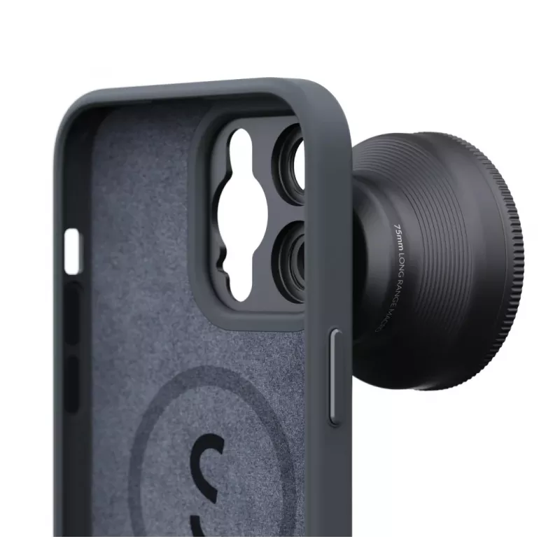 ShiftCam AC-CA-14PR-CH-EF custodia protettiva con attacco per obiettivo per iPhone 14 Pro, MagSafe, charcoal