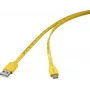 Renkforce cavo USB USB 2.0 connettore maschio USB-C connettore maschio USB-A giallo stampa massa metrica (RF-6721076)