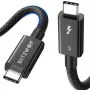 Cavo USB-C BlitzWolf BW-HDC8 240 W 0,5 m – nero, potente cavo USB-C su USB-C per ricarica e dati