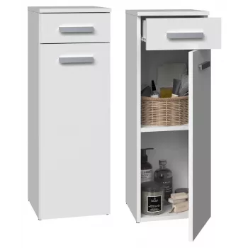 Semibase per bagno con cassetto Top E Shop Nel 30×30×85 cm bianco opaco