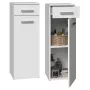 Semibase per bagno con cassetto Top E Shop Nel 30×30×85 cm bianco opaco