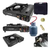 Fornello da campeggio portatile Extralink, fornello a gas 2-in-1 in valigetta