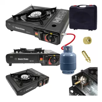 Fornello da campeggio portatile Extralink, fornello a gas 2-in-1 in valigetta