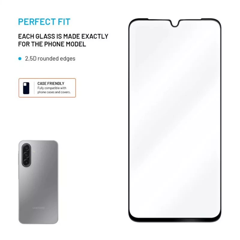 Protezione display in vetro temperato copertura totale per Samsung Galaxy A17 (4G/5G) di FIXED
