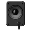 Defender V12 65212 altoparlanti per computer 2.1, 11 W, subwoofer da 5 W, alimentati via USB, retroilluminazione LED, neri, 115 x 130 x 223 mm