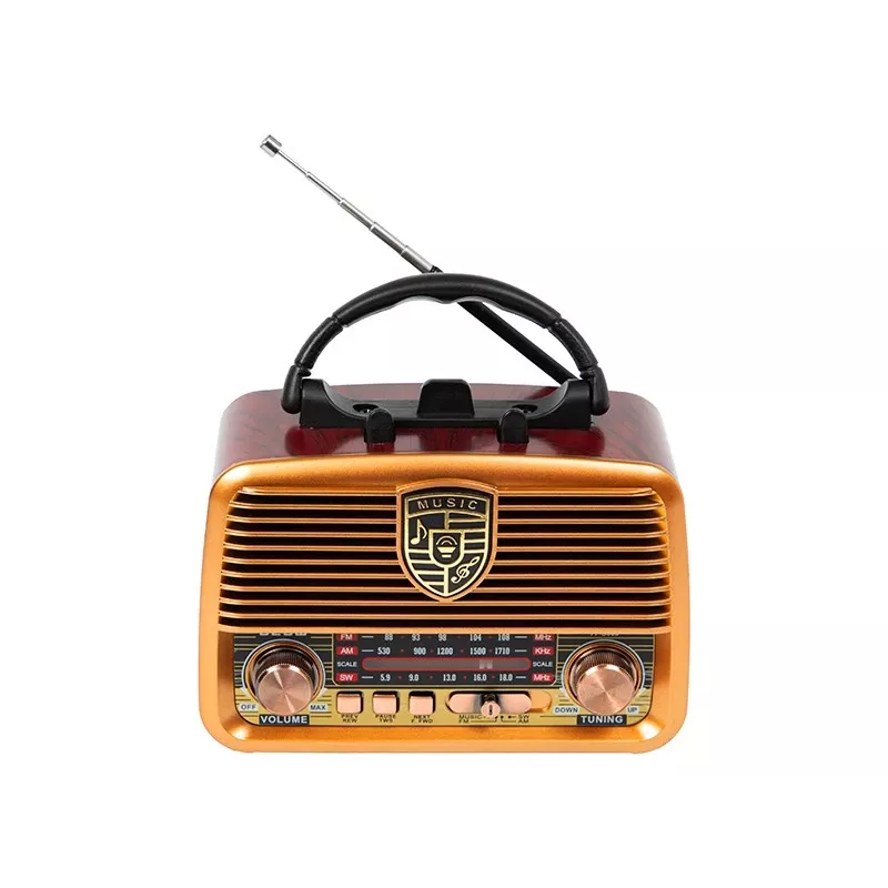Radio analogica BLOW RA10 AM/FM solare 77-540 — ricevitore AM/FM con pannello solare e batteria di backup