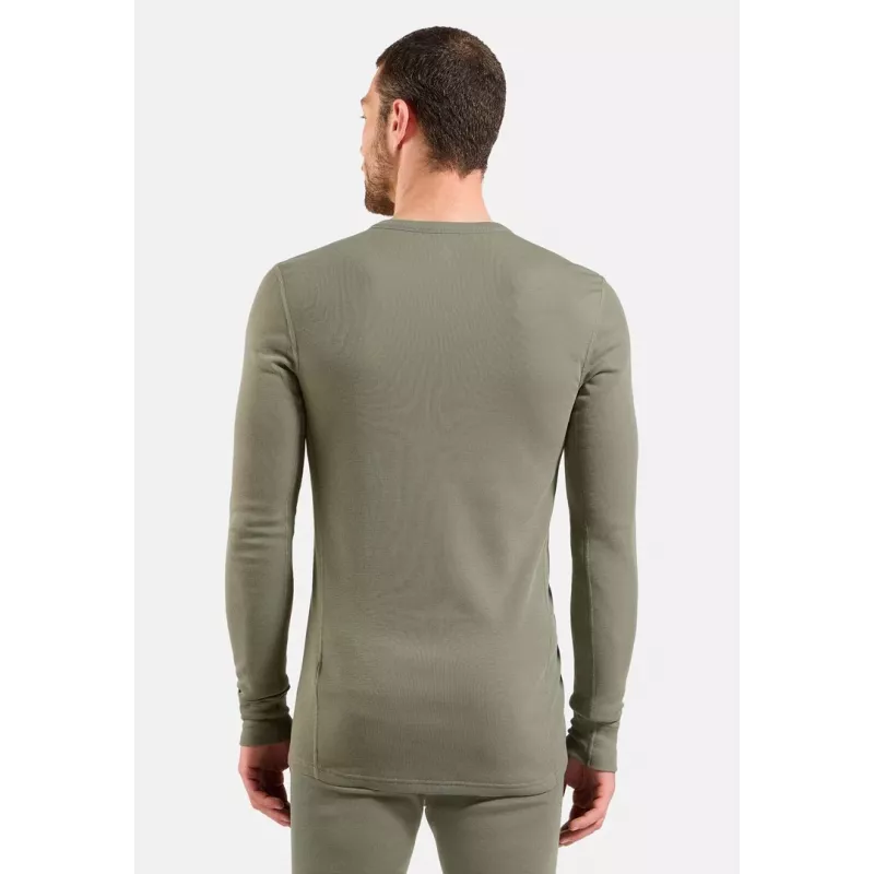 ODLO BL TOP girocollo manica lunga ACTIVE WARM intimo termico a manica lunga, taglia M, grigio