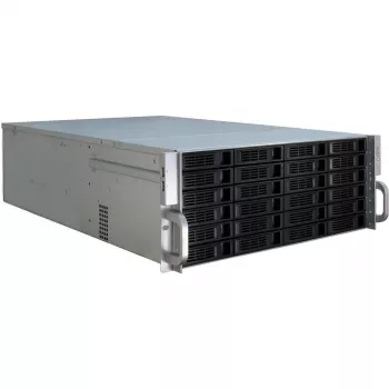 Case per server Inter-Tech 4U-4424 rack nero, argento