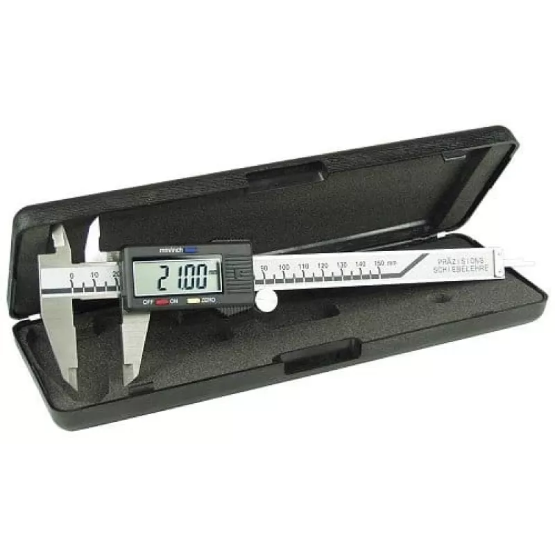 Righello metallo plastica nero argento InLine 43002