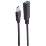 Cavo USB ShiverPeaks BS13-39095 20 m USB A nero 5 Mbit/s
