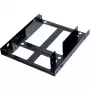 Staffa di montaggio ultron interna 2x2.5 SSD/HDD metallo nero (377215)