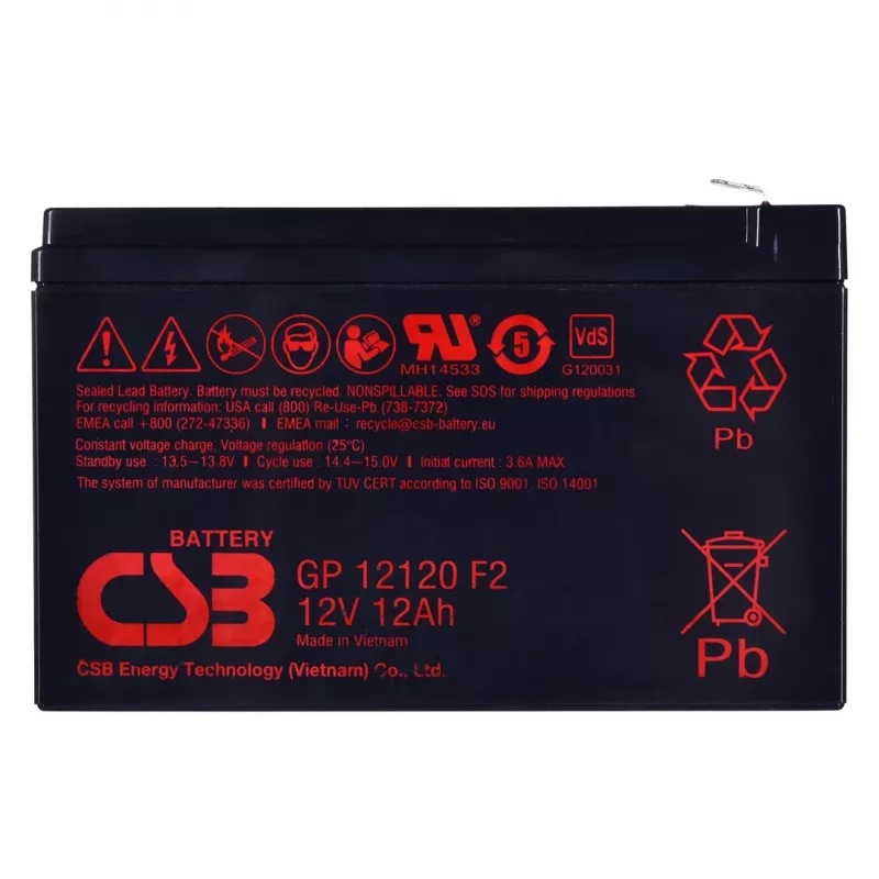 Nuova batteria CSB 12Ah 12V originale per UPS APC