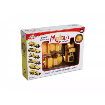 Set veicoli Popular Playthings Mix or Match Vehicles Construction nero giallo
