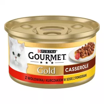 Cibo umido per gatti Gourmet (Purina) Gold 85 g – adulto, manzo e pollo