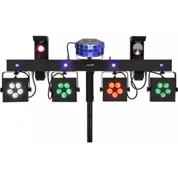 Set luci LED EUROLITE KLS Scan Pro Next FX design compatto RGBW