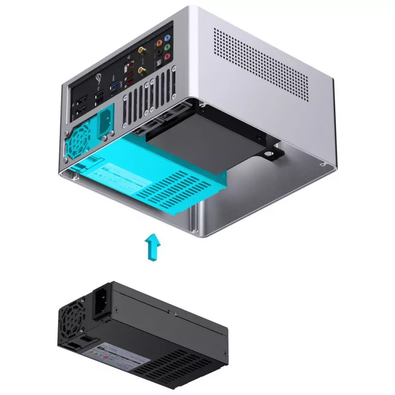 Case per PC Jonsbo N10 Mini-Tower ITX argento