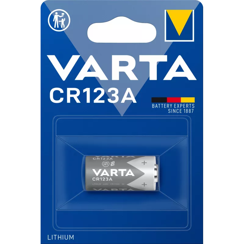Varta Lithium CR123A 3V 1600mAh batteria per fotocamera