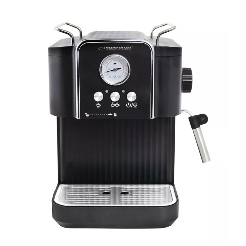 Macchina per caffè espresso ESPERANZA EKC010 — serbatoio acqua 1,8 L, 850 W, 20 bar, monta latte integrato