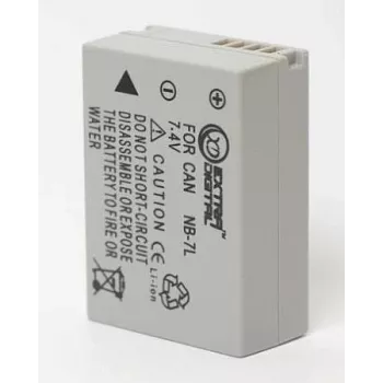 Batteria Extra Digital NB-7L agli ioni di litio 3,7 V 1120 mAh compatibile con dispositivi Canon