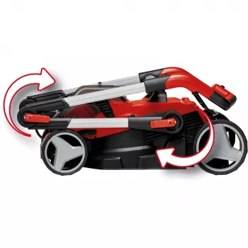Rasaerba a batteria GE-CM 36/34-1 Li-Solo, 36 Volt (2x18V) (rosso/nero, senza batteria e caricabatterie)