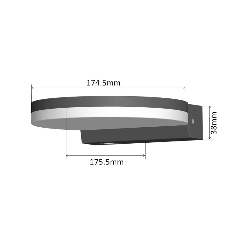 Lampada da parete esterna LED MACLEAN MCE346W 15W – luce fredda/calda non specificata