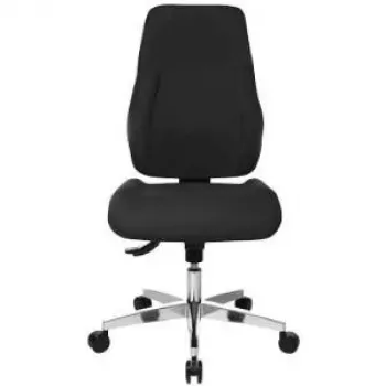 Topstar Point 91 sedia da ufficio, PI99GBC0 nero tessuto, struttura in alluminio