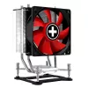 Xilence I402 dissipatore CPU 9,2 cm nero, rosso, argento