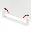 Maclean organizer cavi compatto sotto la scrivania, carico max 5 kg, bianco, MC-107 W