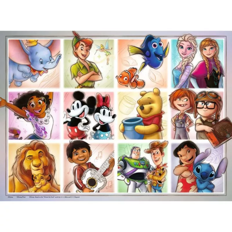 Puzzle per bambini Ravensburger Disney Multicharacter – 100 pezzi, puzzle per bambini