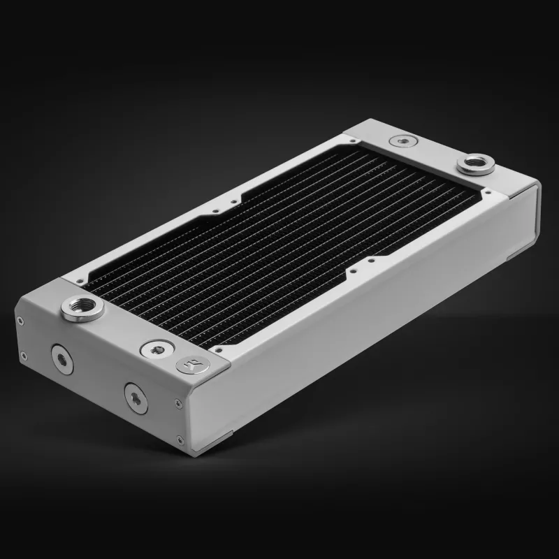 Radiatore EK Water Blocks ottone rame acciaio inox bianco 130x300x44mm