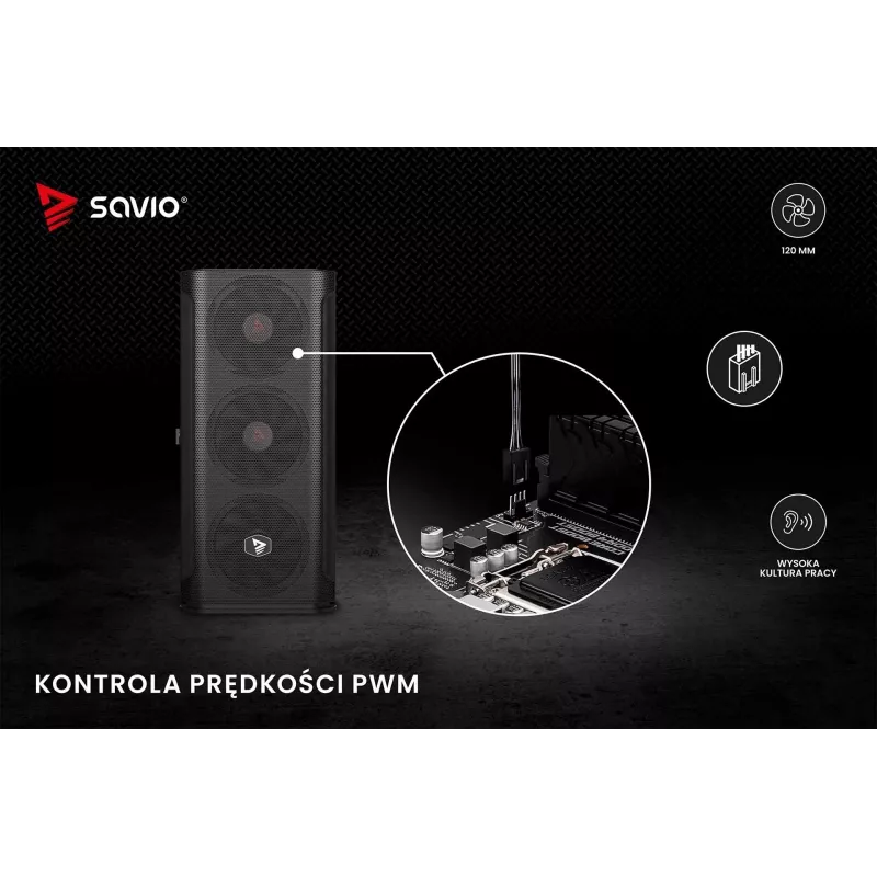 Ventola per case SAVIO SAVGBLADE 120mm PWM