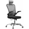 Sedia da ufficio top e shop DORY SZARY — seduta imbottita, schienale in rete, 650×620 mm, altezza fino a 122 cm