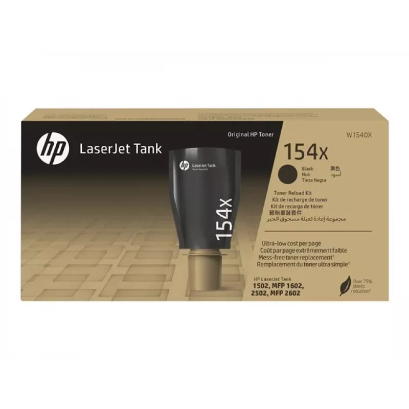HP 154X High Yield nero originale LaserJet Tank Toner Reload Kit