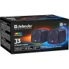 Defender J3 2.0 altoparlanti per PC, 6 W, LED, alimentazione USB, AUX, 90–20000 Hz, neri