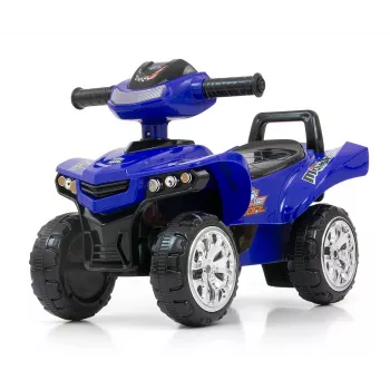Veicolo scivolo Milly Mally Ride-on Monster Navy — veicolo scivolo per bambini con sedile, altezza seduta bassa