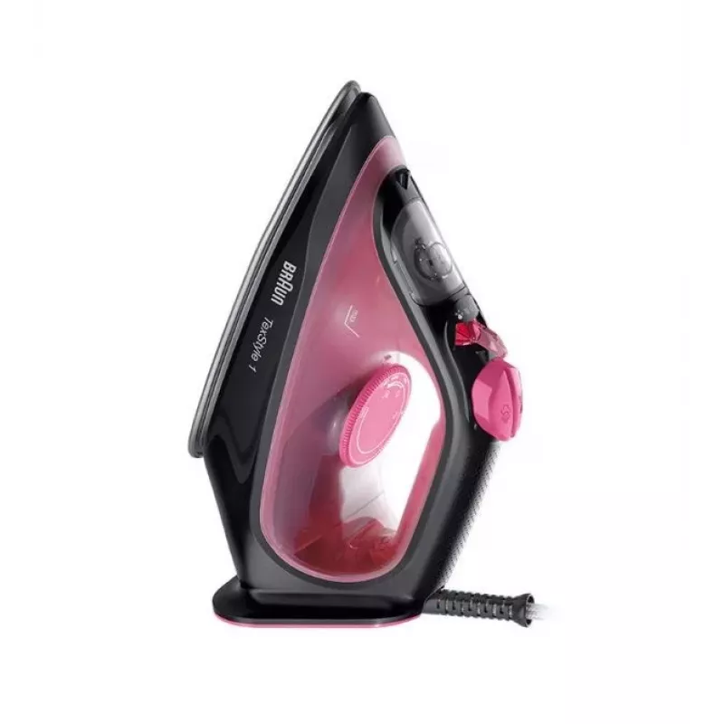 Braun TexStyle 1 ferro da stiro a secco e a vapore piastra in ceramica 2000 W nero, viola