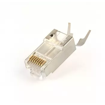 Connettore maschio RJ45 GEMBIRD CAT7 8P8C placcato oro 15µ FTP/SFTP, confezione da 100