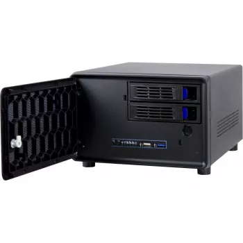 Inter-Tech SC-2100 - Small Form Factor (SFF) - PC - nero - Mini-ITX - acciaio - attività - allarme - HDD - rete - alimentazione (88887285)