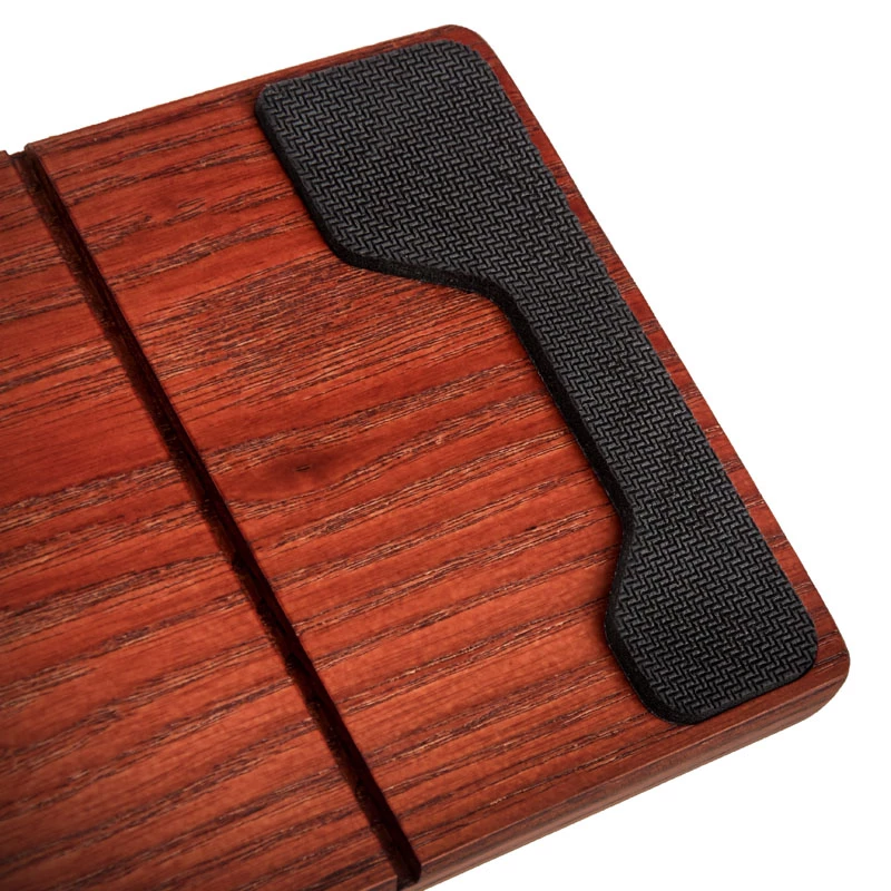 Poggiapolsi per tastiera Glorious, compatto, legno - marrone rossastro